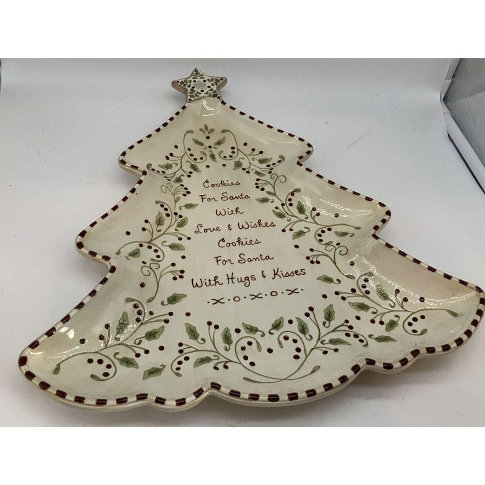 Grasslands Road Christmas tree shaped Serving Dish